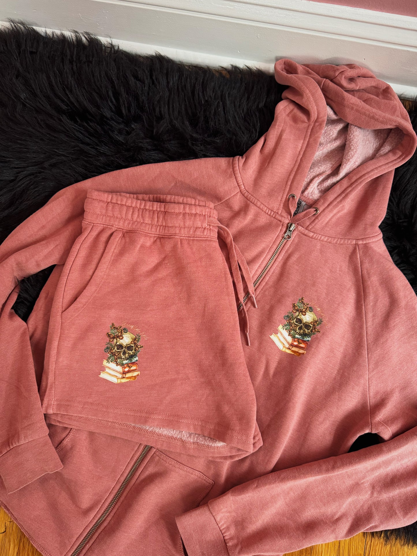 Dusty Rose Logo Shorts