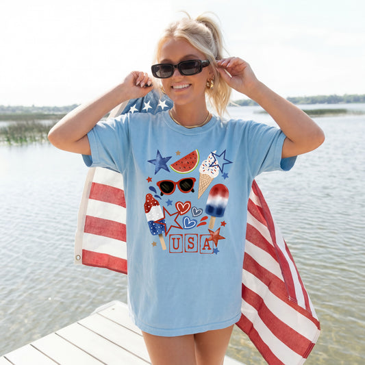 USA Summer Tee (Kids & Adults)