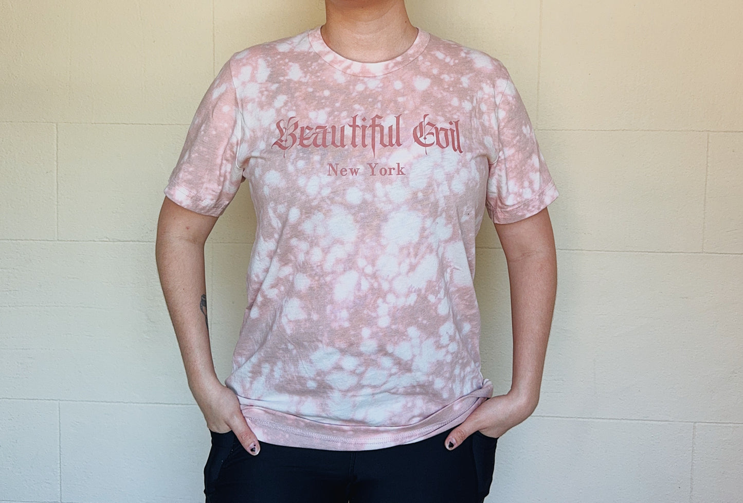 Pink Gavel Reverse Tie Dye Tee