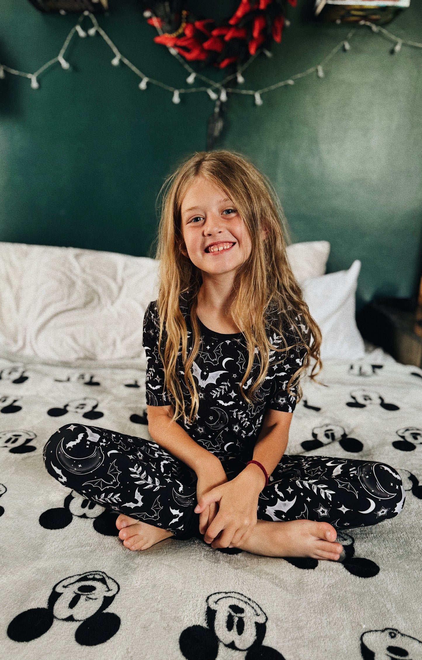 Midnight Bats 2-piece Bamboo Pajamas