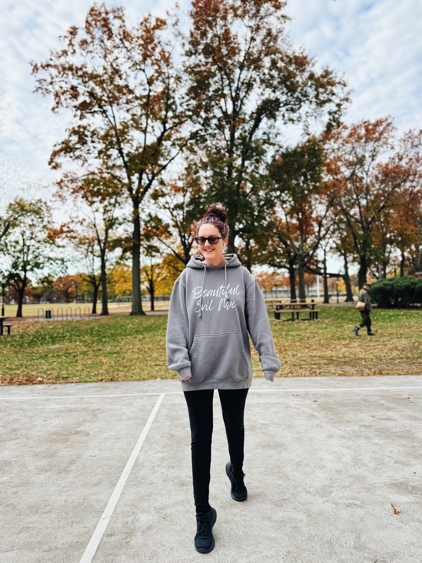 Beautiful Evil NYC | Storm Gray Oversized Hoodie