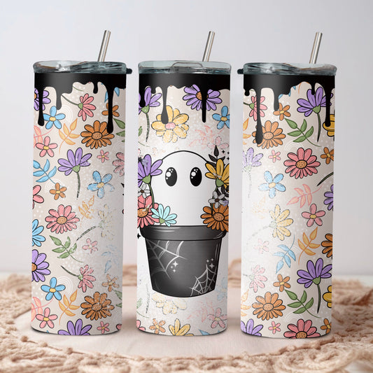 Spring Floral Ghostie - 20 oz Duo Tumbler