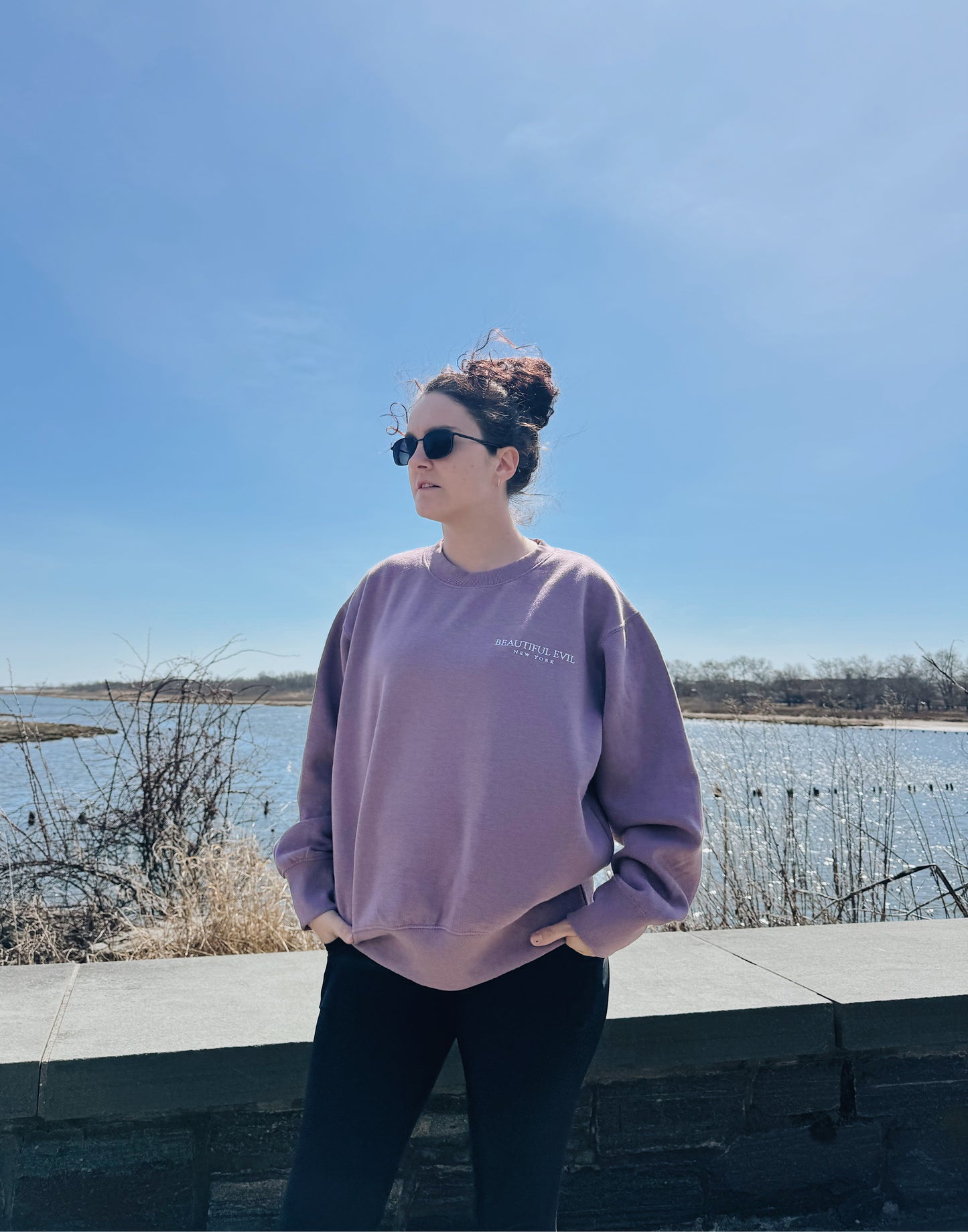 Lavender Boxy Sweatshirt