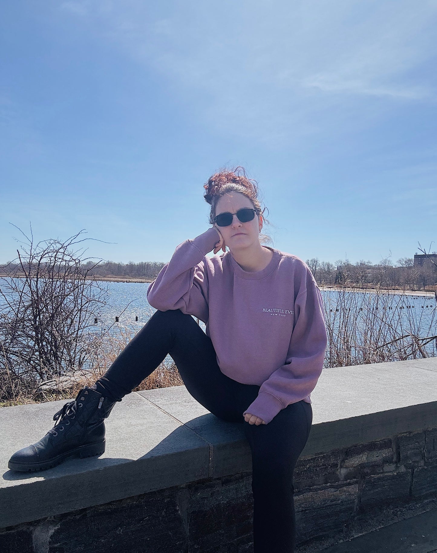 Lavender Boxy Sweatshirt