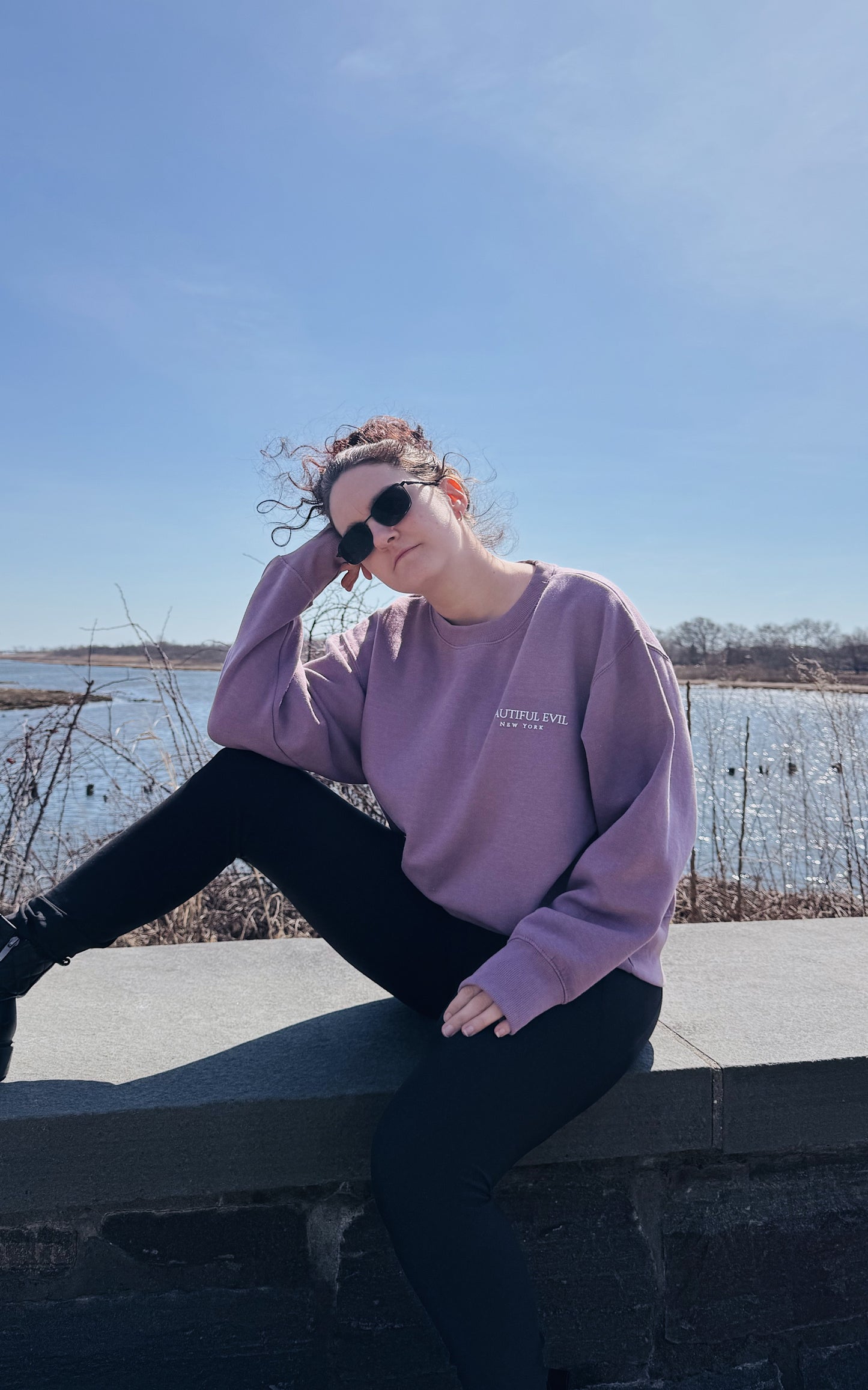 Lavender Boxy Sweatshirt