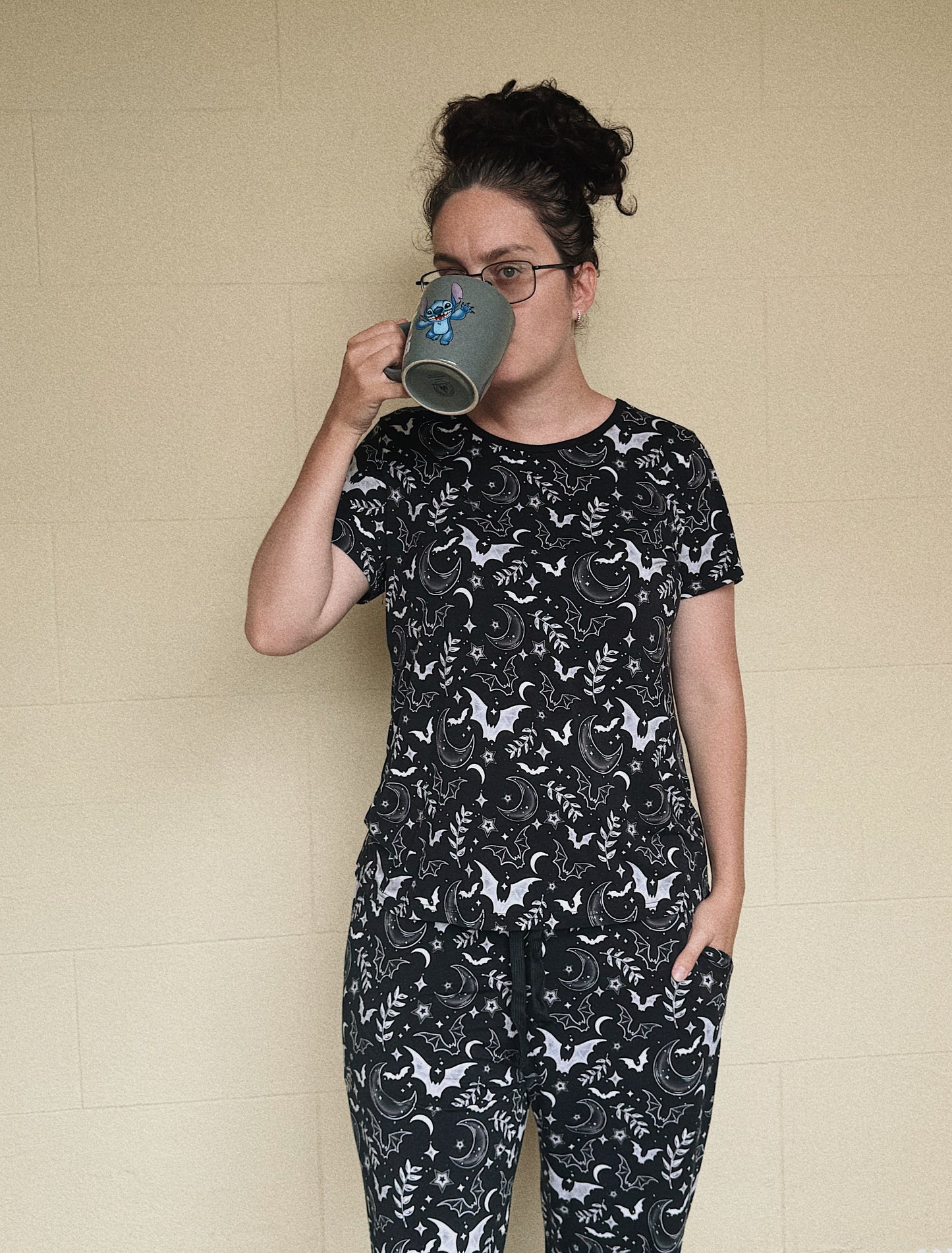 Midnight Bats Bamboo Adult Pajama Set
