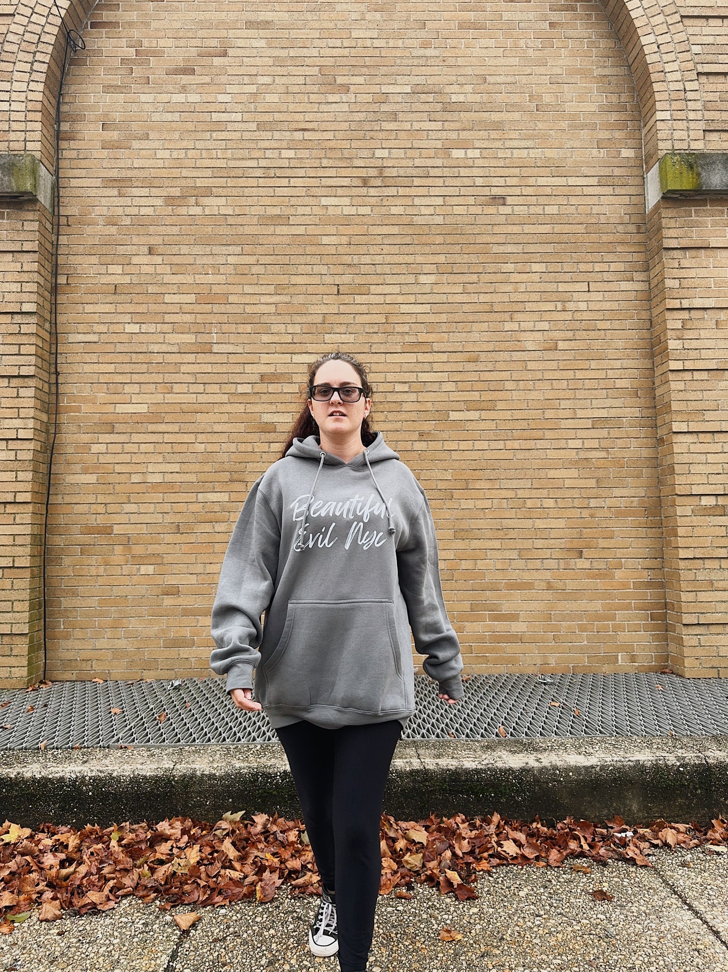 Beautiful Evil NYC | Storm Gray Oversized Hoodie