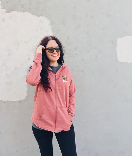 Dusty Rose Logo Zippy