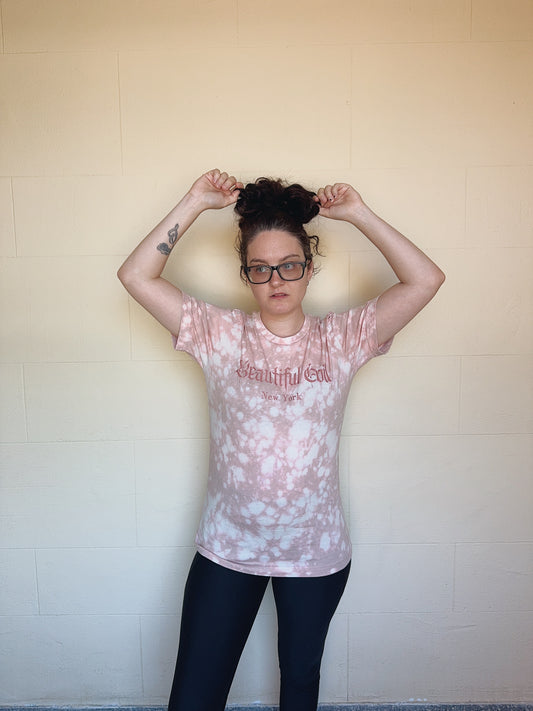Pink Gavel Reverse Tie Dye Tee